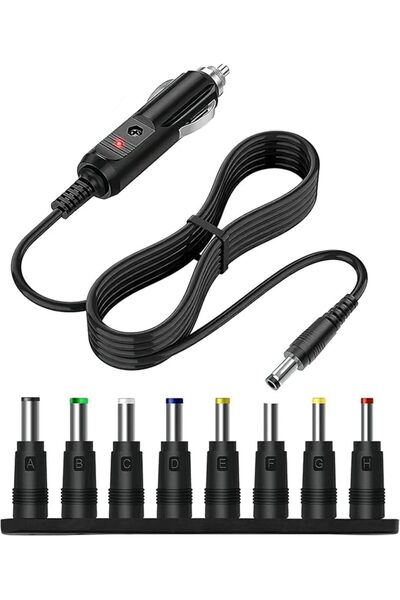 ELECDON Universal 12V DC Car Charger with 8 Connector Tips - Universal 12V Ca...