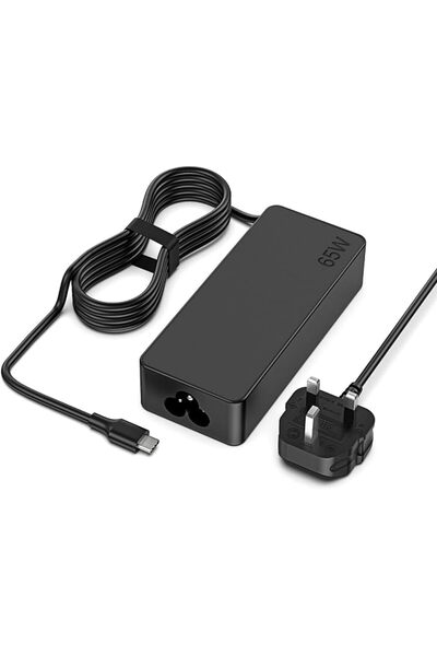GENERAL شاحن كروم بوك عالمي بقوة 65 واط USB-C متوافق مع لينوفو ثينك باد وإتش ...