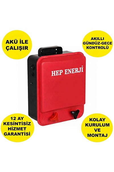 HEP Enerji PRO Elektrikli Çit Cihazı Fotosel Sensörlü Domuz ve Ayı Kovucu