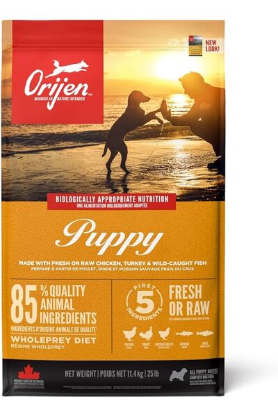 Orijen Puppy Dry Food Chicken Turkey - 11.4 Kg