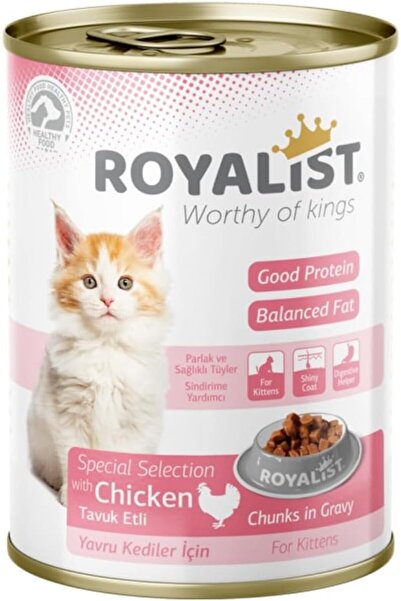 Royalist Kitten Cat Chicken Chunks in Gravy 400g