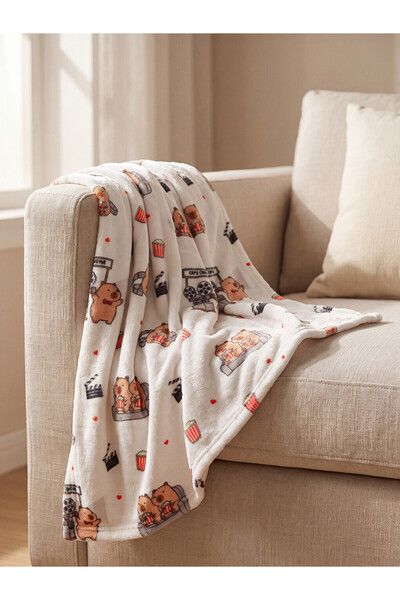 LC Waikiki Rmz Gi̇yi̇m Farkiyla Animal Figured Tv Blanket 100X150 cm