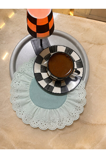NURGİTA HOME Fistolu Fırfırlı Kahve Sunum Peçetesi & Kokteyl Peçete & Bardak ...