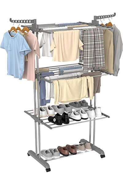 Innotic Airer Clothes Drying Rack, 4-Tier Foldable Hanger Horses Indoor