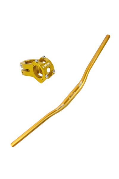Trendbisiklet Gidon Takımı - Wake,780mm, 31.8, Gidon+Boğaz, Gold
