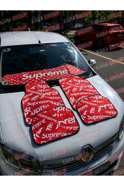 KARA SUPREME OTO HALI PASPAS TAKIMI LV&SUPREME KIRMIZI TORPİDO HAVLUSUU