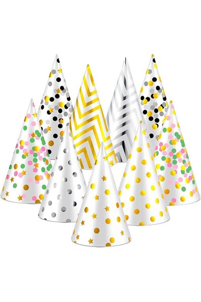 MAKINGTEC Birthday Party Hats 18 Pcs Assorted Paper Birthday Hat for Kids Hap...