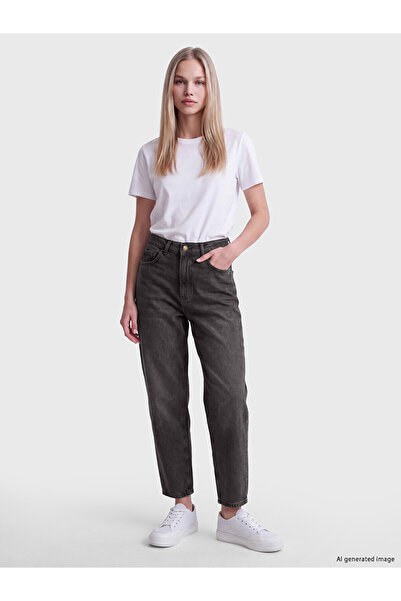 LC Waikiki Rmz Gi̇yi̇m Farkiyla Barrel Fit Women's Jean Pants