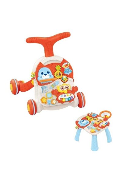 huanger Baby Push Walker with Learning Panel - Orange