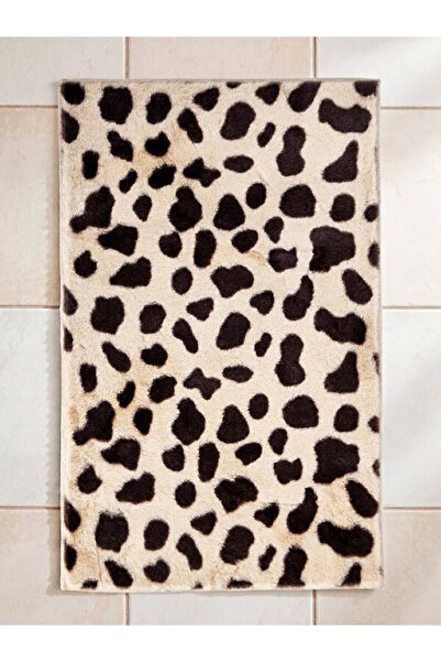 LC Waikiki Rmz Gi̇yi̇m Farkiyla Leopard Embroidered Bath Mat 50X80 cm