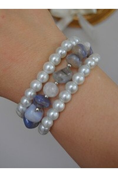 Stoneage Agate Venci Bracelet Set - Multi-Colored
