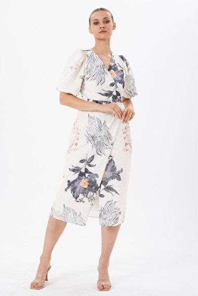 MY GRS Tulle Fabric Wrap Dress