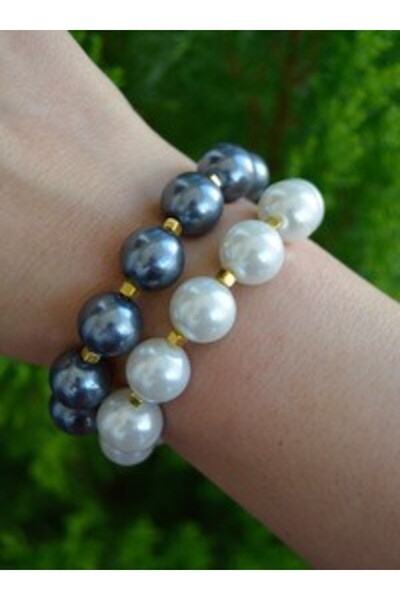 Stoneage Pearl bracelet set - multicolored -