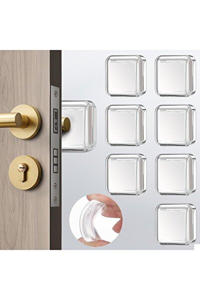 ADELAGNES Door Stoppers Wall Protector, 8 PCS Silicone Door Knob Wall Protect...
