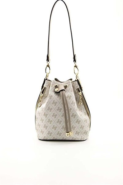 Silver Polo Beige - Sand Monogram Women's Shoulder Bag Sp1137
