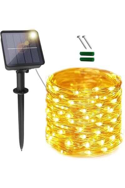Proxima Direct Solar Fairy Lights Outdoor 10m 100 LED Warm White