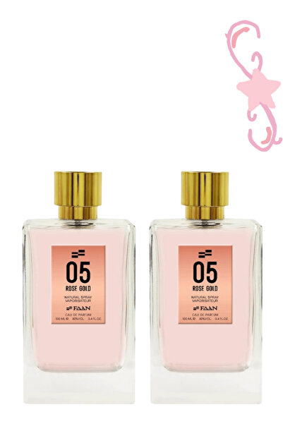 Faan قطعتان من عطر 05 روز جولد 100 مل