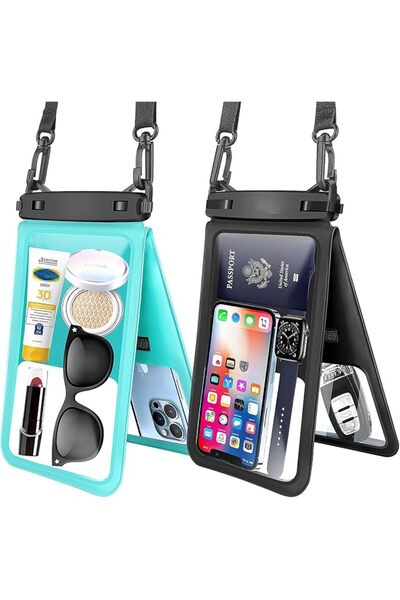 MAKINGTEC Waterproof Phone Pouch, Large Floating Waterproof Phone Pouch, 2 Pa...