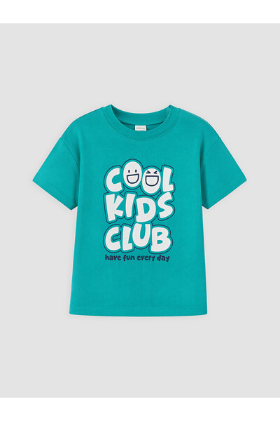 LC Waikiki Two Mt Shop Quality Lcw Baby Green Printed Baby Boy T-Shirt