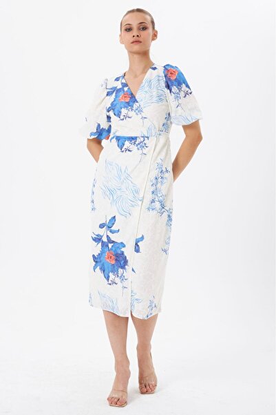 MY GRS Tulle Fabric Wrap Dress