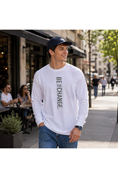 URBANTRENDSTORE Premium Basic Long Sleeve T-Shirt Printed 100% Cotton