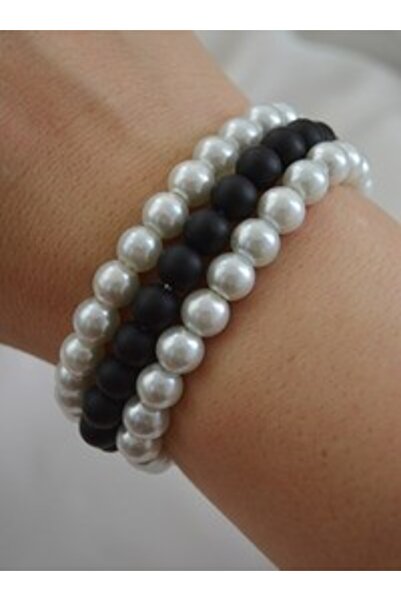 Stoneage Mat Onyx Veince Bracelet Set - Multi-Colored