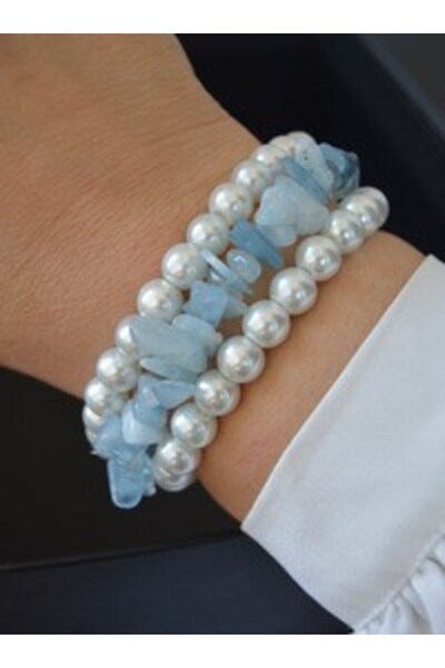 Stoneage Aventurine Vein Bracelet Set - Multicolor -
