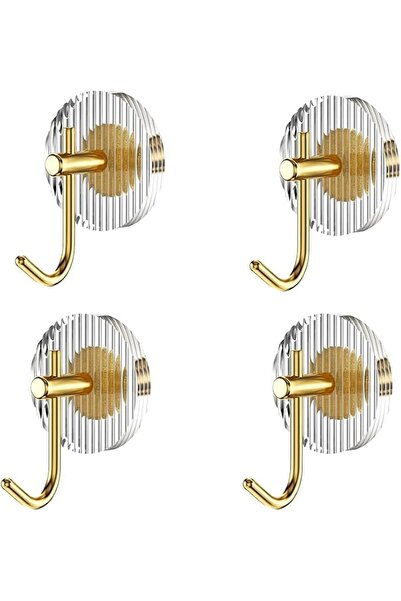 LinJie Self Adhesive Hooks,Wall Hooks Acrylic Robe Hooks,Coat Clothes Holder ...