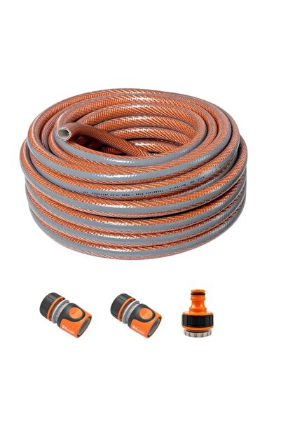 Solplant Furtun de gradina, 6 straturi, antirasucire, 1/2", 30 m, cuple, adap...