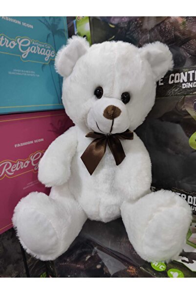 Boratila Toys 30 Cm Sevimli Papyonlu Peluş Oyuncak Ayıcık