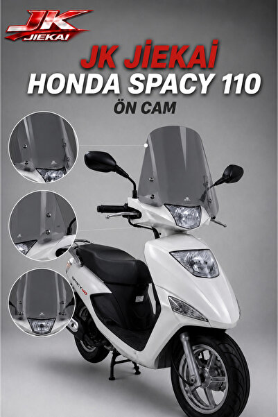 JK HONDA SPACY 110 ÖN CAM (45 CM APARATLI) ÜNİVERSAL SCOOTER MODELLERİNE UYUMLUDUR **FÜME**