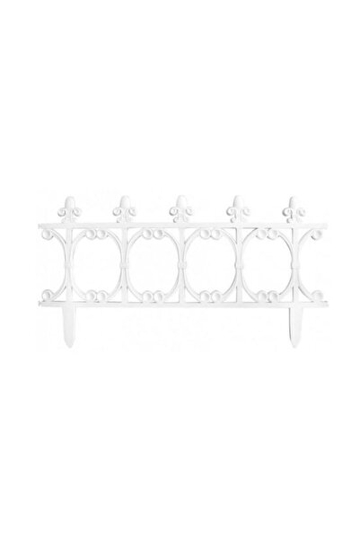 Solplant Gard de gradina decorativ, din plastic, alb, 64x34 cm