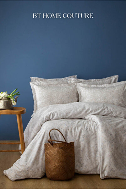 Apricitas HOME طقم غطاء لحاف من الساتان المطبوع بتصميم أنيق مزدوج من سييرا