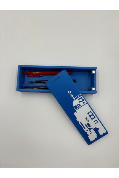 printecs.co Star Wars R2-D2 Design Blue Magnetic Pencil Case
