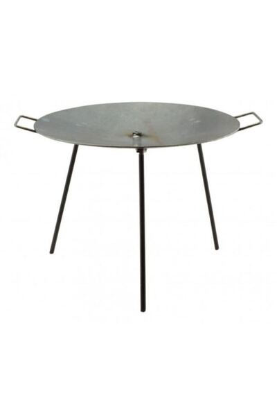 Solplant Disc pentru gratar, metalic, cu picioare si agatator, 48.7x32 cm, Pe...