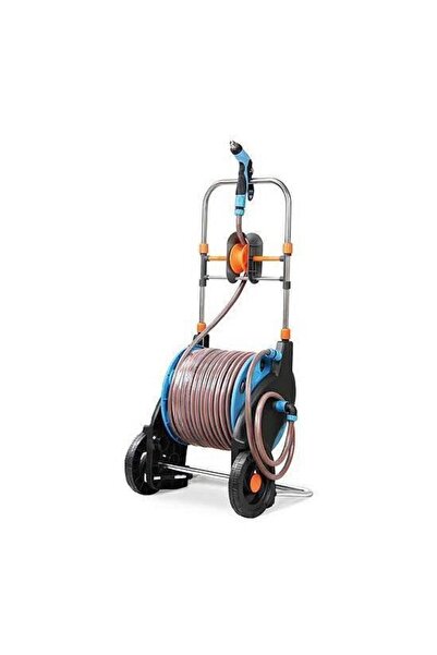 Solplant Furtun de gradina cu carucior, 3 straturi, pistol de stropit, 1/2", ...