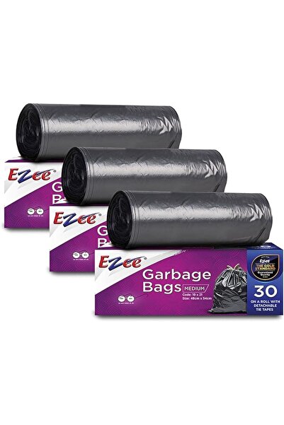 Ezee Live Life Ezee Way Garbage Bag - 19x21 inches (Pack of 3, 90 Pieces, Small)