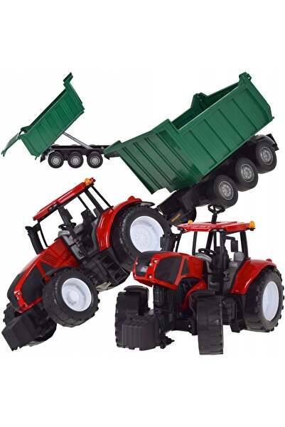 Skleplolki Tractor agricol de jucărie cu remorcă basculantă