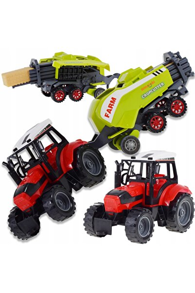 Skleplolki Tractor agricol de jucărie cu presă de balotat