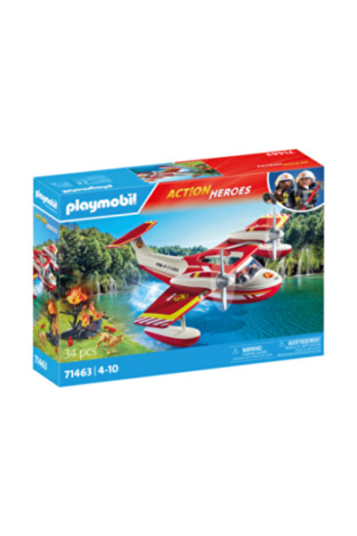 Playmobil Πυροσβεστικό αεροσκάφος με λειτουργία εξόδιωσης φωτιάς