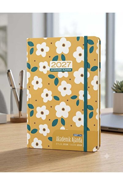 Gıpta 2027 Akademik Ajanda 17X24 Haftalık İplik Dikişli Sert Kapak Ajanda 160...