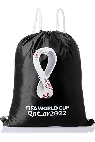 FIFA Unisex World Cup Qatar 2022 Graphic Printed String Sports Gym Bag, Draws...
