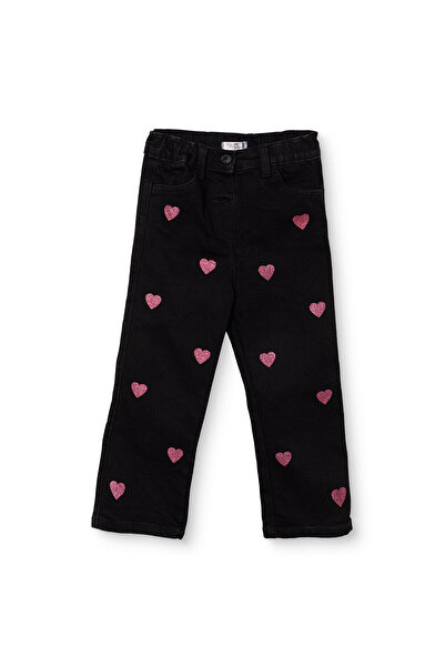 ebebek Hello Baby HelloBaby Kız Bebek Denim Pantolon Yıldız Baskılı Düğmeli R...