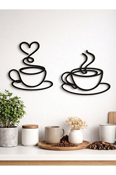 LİYA COLLECTİON Modern 2li Mutfak & Kahve Köşesi Duvar Süsü