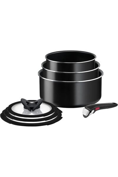 Rowenta TEFAL Cooking Set | Ingenio Easy On 7-piece Stackable cookware set wi...
