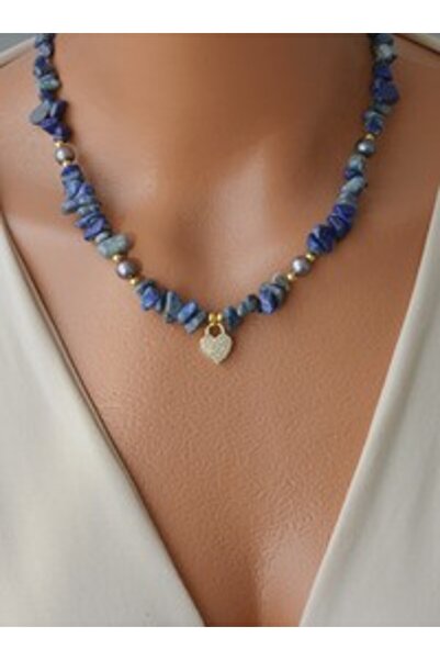 Stoneage Lapi̇s Lazuli̇ and Si̇tah Pearl Necklace - Multi-Colored -