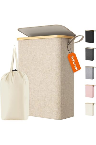 Lifewit Narrow Laundry Basket, Dirty Underwear Basket with Lid, Laundry Baske...