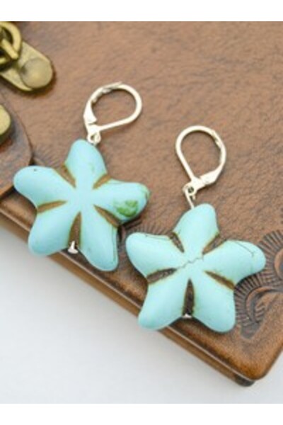Stoneage Turquoise Stone Earrings - Multicolor -