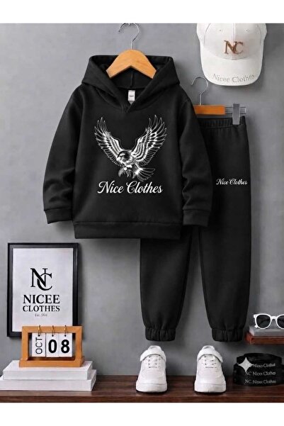 NC Nicee Clothes ΠΑΙΔΙΚΗ ΦΟΡΜΑ UNISEX (ΜΕ ΣΤΑΜΠΑ ΜΑΥΡΟ ΑΕΤΟ ΧΕΙΜΕΡΙΝΗ)