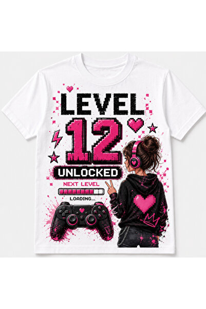 GE Tricou Fată 12 Ani – LEVEL 12 UNLOCKED